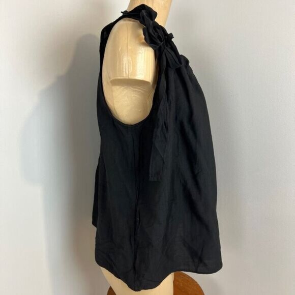 Unbranded Women's Size Large Black Sleeveless Side Tie Bow Camisole Top - Picture 3 of 12
